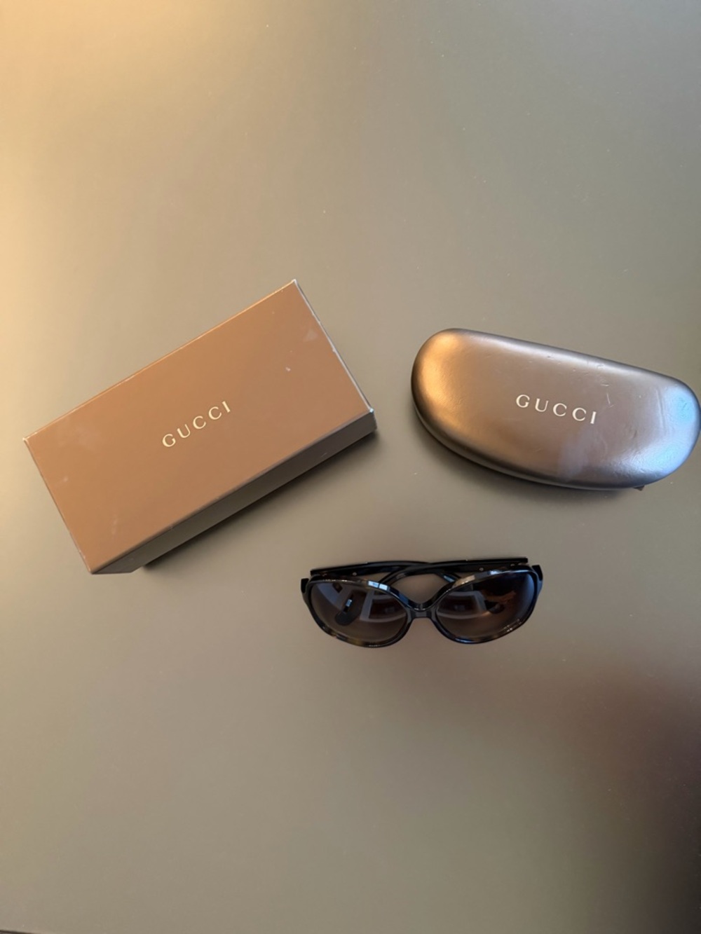 Gucci Women’s Sunglasses Brown Box and  Case Included